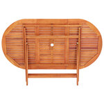 vidaXL Table de jardin pliable 160x85x74 cm Bois d'eucalyptus solide