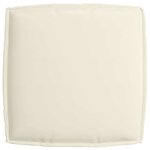 vidaXL Coussin pour assise de palette Crème 60 x 60 x 12 cm