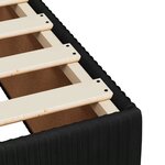 vidaXL Sommier à lattes de lit avec matelas Noir 140x200 cm Velours