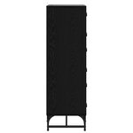 vidaXL Haut Armoire Chêne noir 35 x 37 x 117 cm Bois d'ingénierie