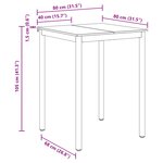 vidaXL Table de salle à manger / Table de repas Bois d'ingénierie
