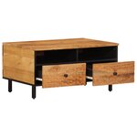 vidaXL Table basse 80x54x40 cm bois massif d'acacia