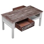 vidaXL Table basse Marron 100x50x45 cm Bois