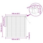 vidaXL Store Vénitien Réglable Blanc 150 x 160 cm PVC