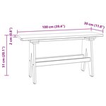 vidaXL banc Naturel 100 x 30 x 51 cm Bois massif de récupération
