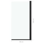 vidaXL Cabine de douche ESG 68x130 cm Noir