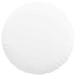 vidaXL Coussins de siège 2 Pièces Blanc Ø50 x 19 cm tissu
