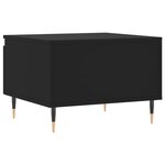 vidaXL Table basse noir 50x46x35 cm bois d'ingénierie