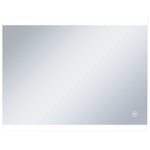 vidaXL Miroir mural à LED de salle de bain et capteur tactile 80x60 cm