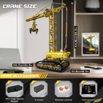 Mould King 17059 - Grue à tour sur chenilles télécommandée