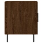 vidaXL Tables de chevet 2Pièces chêne marron 40x40x50cm bois d'ingénierie