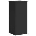 vidaXL Supports pour plantes 2 Pièces noir 30x30x70 cm bois d'ingénierie
