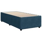 vidaXL Sommier à lattes de lit avec matelas Bleu foncé 90x190 cm