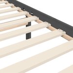 vidaXL Cadre de lit sans matelas gris 200x200 cm bois massif de pin