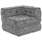 vidaXL Coussin 3 Pièces Gris clair 70 x 70 x 54 cm Polyester