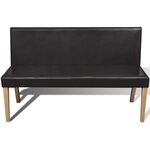 Banc banquette 139 5 cm synthétique marron foncé 02_0010910