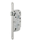Serrure encastrable pour porte intérieure  axe 40mm  têtière inox  bouts ronds  zinc - THIRARD