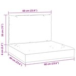 vidaXL Coussins de palette lot de 2 vert tissu oxford