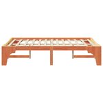 vidaXL Cadre de lit surélevé Marron 120 x 190 cm Bois massif en pin