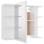 vidaXL Ensemble de meubles de salle de bain 3Pièces Blanc Bois ingénierie