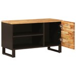 vidaXL Meuble TV Marron 80 x 33 x 46 cm Bois de mangue massif