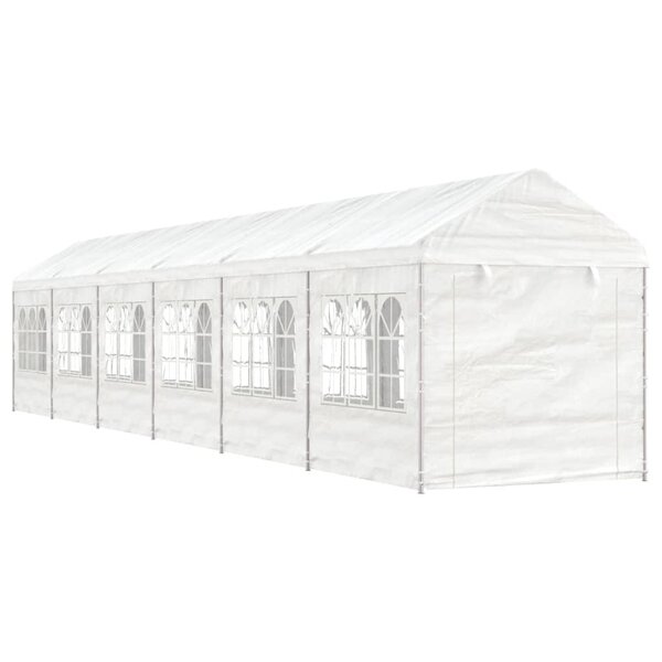 vidaXL Belvédère avec toit blanc 13 38x2 28x2 69 m polyéthylène