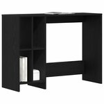 vidaXL Bureau Chêne noir 102 5 x 35 x 75 cm Bois d'ingénierie