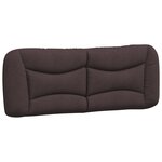 vidaXL Cadre de lit sans matelas marron foncé 140x200 cm tissu