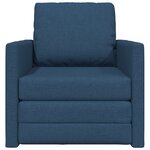 vidaXL Sofa-lit 2-en-1 Bleu 74x77x81 cm Tissu