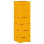 vidaXL Porte-parapluie Moutarde 15 5 x 15 5 x 49 cm Acier