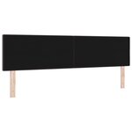 Headboard LED vidaXL avec boutons capitonnés Marron foncé 90 cm Tissu