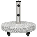 vidaXL Pied de parasol Réglable Gris 45 x 45 x 42.5 cm