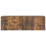 vidaXL Meuble TV mural 98 x 31 x 30 cm Chêne fumé Bois d'ingénierie