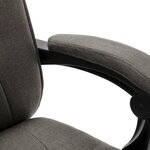 Chaise fauteuil siège de bureau informatique étude tissu gris 02_0024028