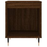 vidaXL Tables de chevet 2 Pièces chêne marron 40x35x50 cm bois ingénierie