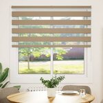 vidaXL Store zèbre marron sable largeur du tissu 140 9 cm polyester