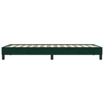vidaXL Sommier à lattes de lit sans matelas vert foncé 80x210 cm