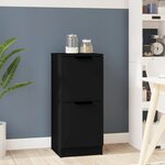 vidaXL Buffet noir 30x30x70 cm bois d'ingénierie