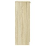 vidaXL Armoire à chaussures Chêne sonoma 59x35x100 5cm Bois d'ingénierie