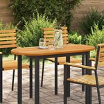 vidaXL Plateau de table Marron 110 x 55 x 2 cm Bois d'acacia massif