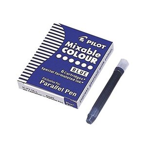 Boite de 6 Cartouches d'encre pour stylo Parallel Pen Bleu PILOT