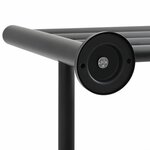 vidaXL Porte-serviettes Noir 61 x 23 x 17 cm Acier inoxydable