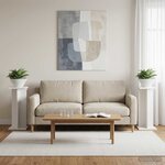 vidaXL Support de Plante 2 pièces Blanc 25 x 25 5 x 60 5 cm