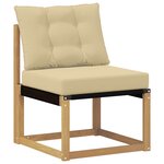 vidaXL Ensemble de canapés d'extérieur 8 pc Blanc et Beige
