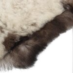 vidaXL Peau de mouton Couleur mélangée (60-70)x(90-100) cm