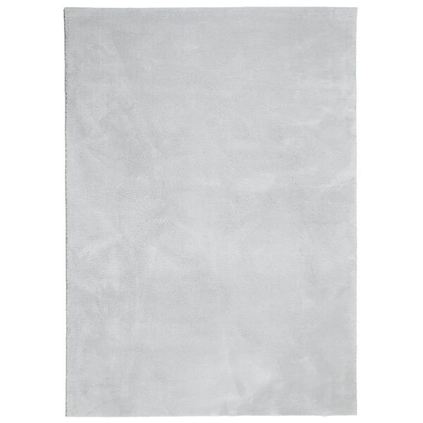 vidaXL Tapis HUARTE à poils courts doux et lavable gris 240x340 cm