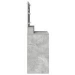 vidaXL Coiffeuse Gris béton 100 x 41 x 135 cm Bois d'ingénierie
