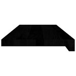 vidaXL Marches d'escalier 2 Pièces marron foncé 70x25x2 cm chêne massif