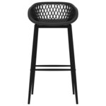 vidaXL Ensemble de bar 7 Pièces Blanc et noir