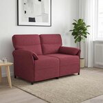 vidaXL Canapé 100  polyester  cadre en métal  MDF  Contreplaqué